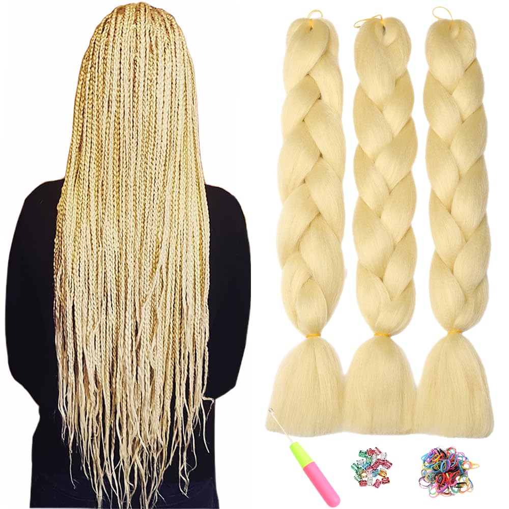 ShowJarlly 5 Packs Ombre Jumbo Braid Hair, Black/Red Hair African Braid Extension, 24inch Box Braid Hair Extensions Synthetic Colorful Hair Extensions for Braiding
