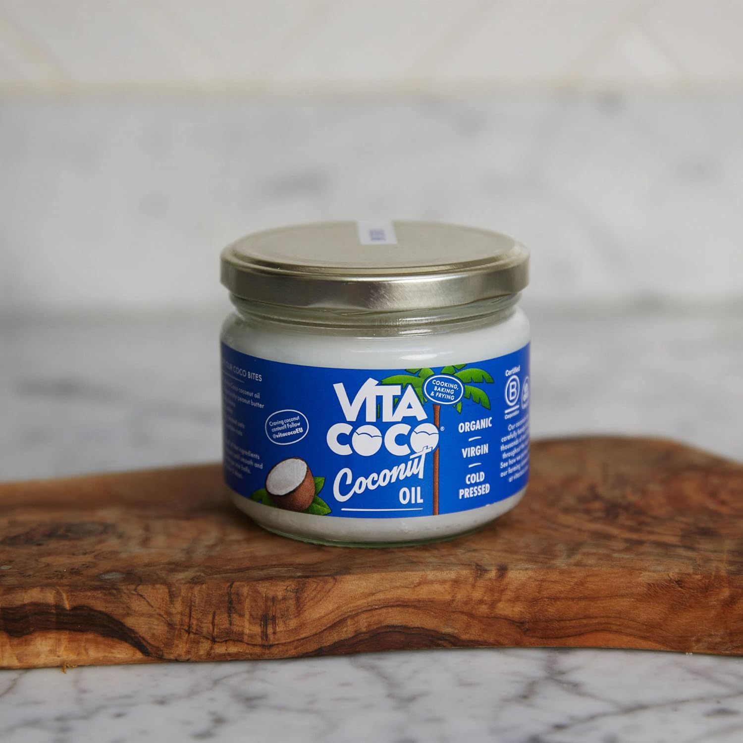 Vita Coco Organic Coconut Oil 250 ml, Extra Virgin, Gluten Free, Use as Cooking Oil, Skin Moisturiser or Hair Shampoo