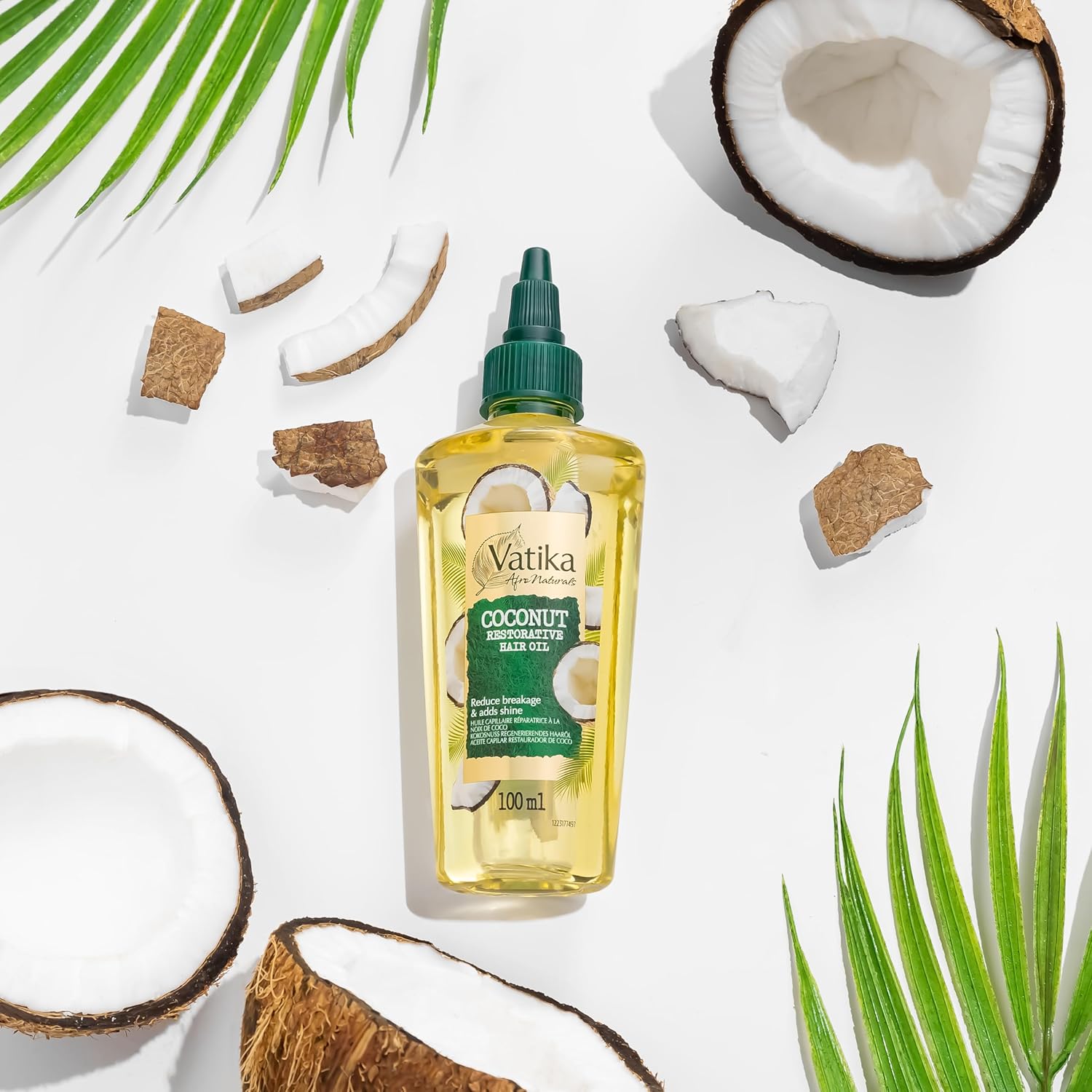 Vatika Afro Naturals Coconut Restorative Hair Oil - 100ml | Provides Strength & Nourishment | Boost Hair Health & Control Frizz
